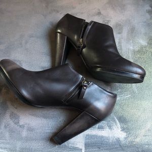 N.D.C. Ombré chocolate brown heel ankle booties